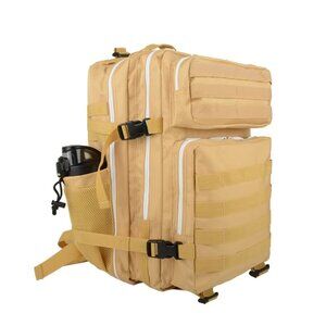45L Tactical Backpack with Bottle Holder Waterproof Multi Compartment for Hiking